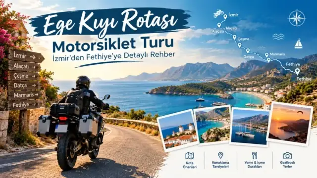 Ege Kıyı Rotası Motorsiklet Turu: İzmir’den Fethiye’ye Detaylı Rehber