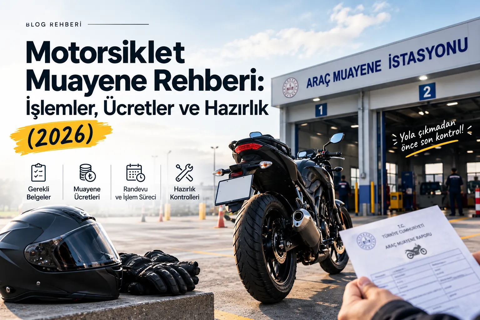 Motorsiklet Muayene Rehberi: İşlemler, Ücretler ve Hazırlık (2026)